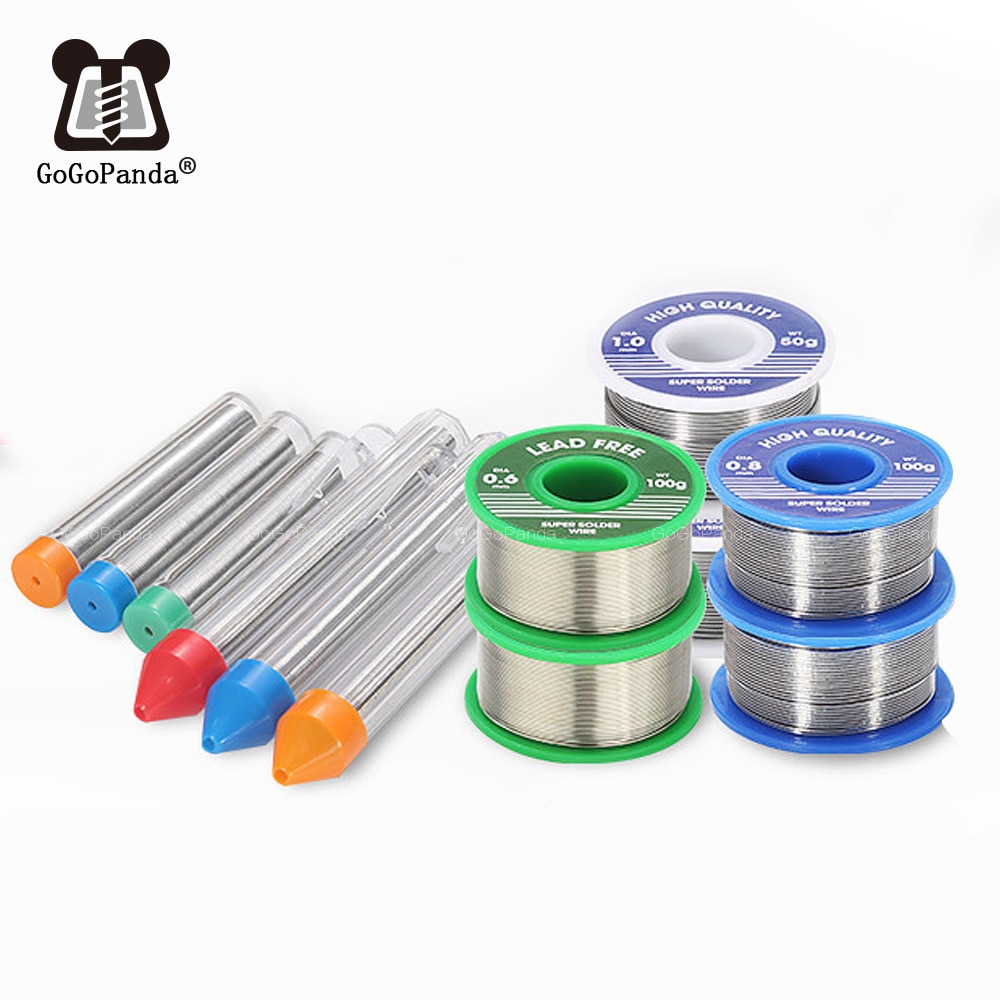 Factory Portable Tin Tube Solder Wire 0.8~1.0mm Tube Packing Flux Core Solder Wire 5~25G Tin Pen