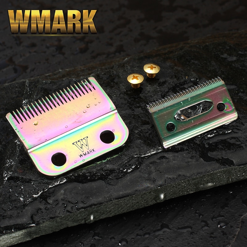 WMARK 2-Hole Hair Clipper Blade rainbow color silver color golden color replace blade W-2 for clipper