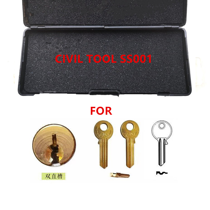HOUSE LOCK Lishi 2 in 1 SS001 pro SS002 pro SS002 SS001 Decoder for civil locks Hand Tool Locksmith