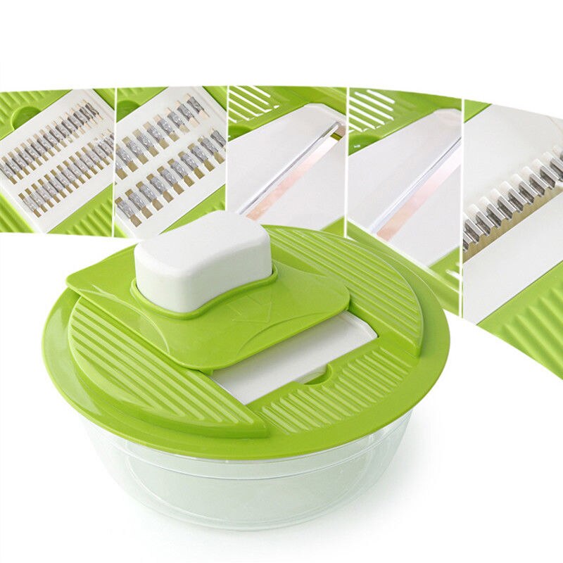 Mandoline groentesnijder roestvrij staal groenterasp keukengadget wortel aardappelsnijder