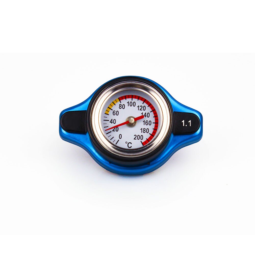 Bil termostat måler radiator lokk tank dekke vann temperaturmåler verktøy trygt 0.9 bar /1.1 bar /1.3 bar termometer måler radiator: 1.1 bar