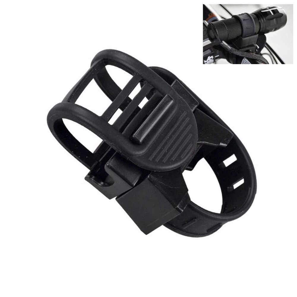 Bicycle Light LED Flashlight Torch Clamp Bracket Flashlight 360 Degree Bike Mount Holder for Flashlight Torch Clip Clamp: Default Title