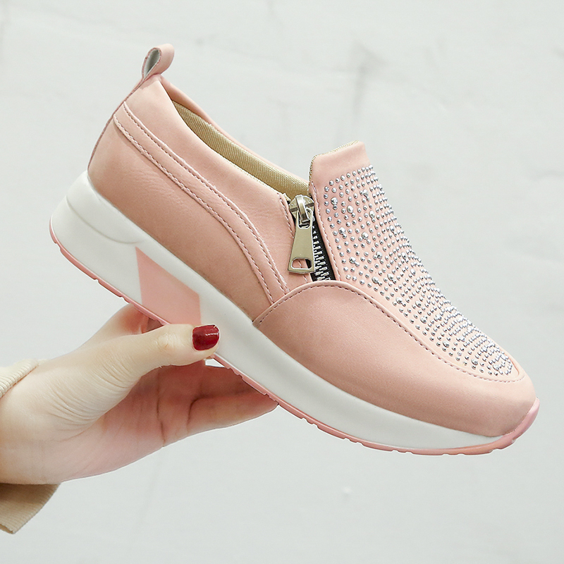zapatos planos de mujer plataforma Slip-on zapatos de mujer Zapatillas casuales cómodos zapatos de mujer de gran tamaño nueva