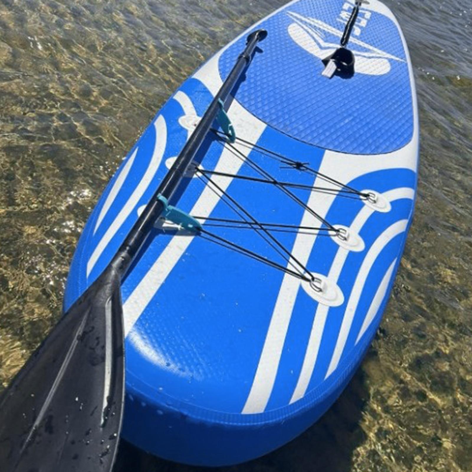 2 Stück Stand Up Paddle Board Clips Doppelpadel Board Halter Erweiterbare Befestigungsklemmen für Kajakfahren Wassersport Zubehör