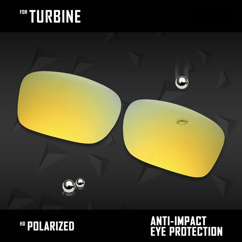 OOWLIT Lenses Replacements For Oakley Turbine Sunglasses Polarized - Multi Colors