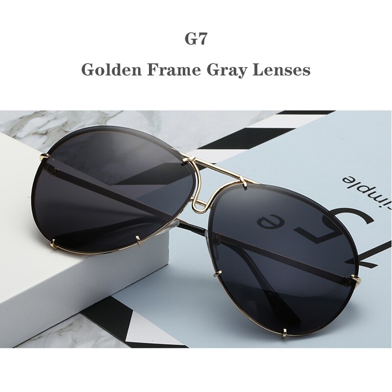 UV400 Anti-glare Metal Frame Sunglass Outdoor Driver Mirror Sun glasses Fishing For Male Female Driver Goggles Eyewear In Car: G7