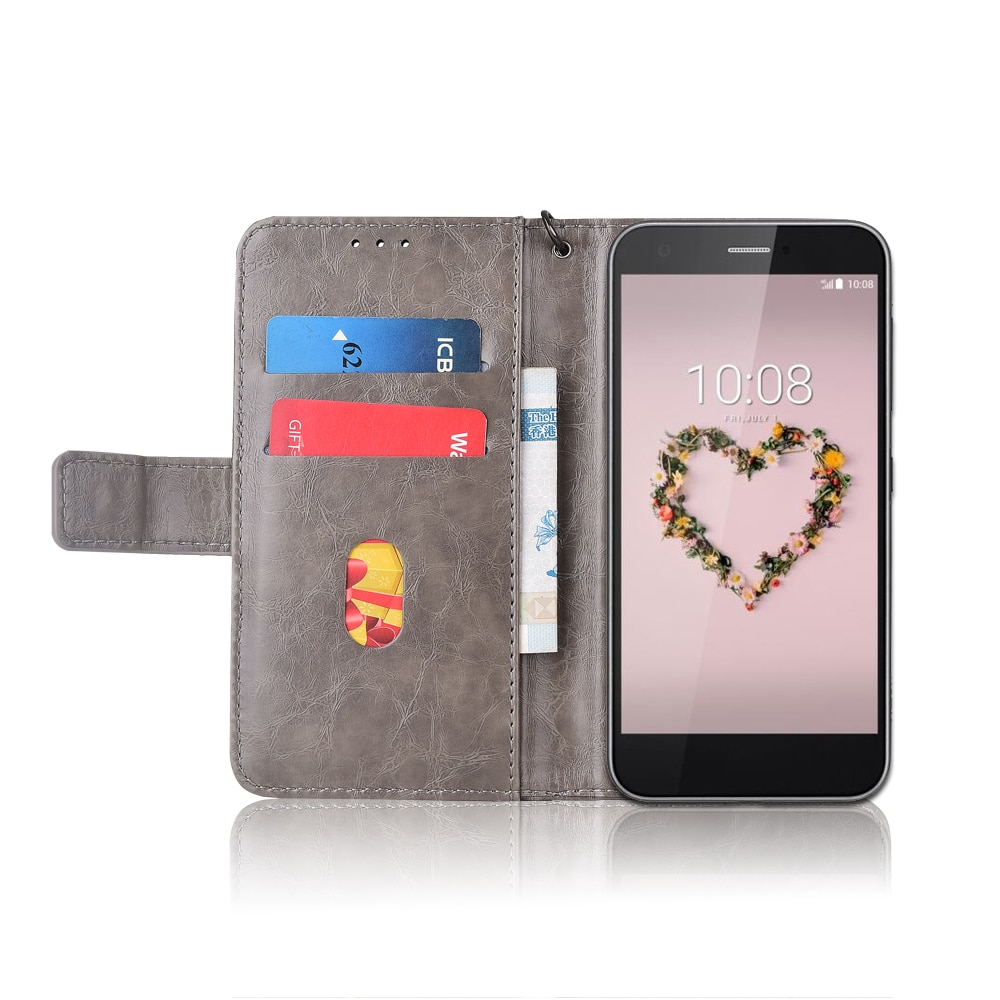 Flip Leather Case For ZTE Blade Z10 A512 Fundas Printed Flower 100% Special wallet stand case with Strap