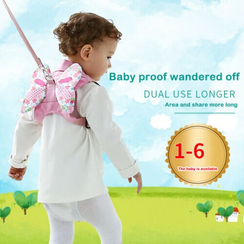 Toddler Kids Baby Safety Harness Leash Anti Lost Backpack Strap Bag For Walking