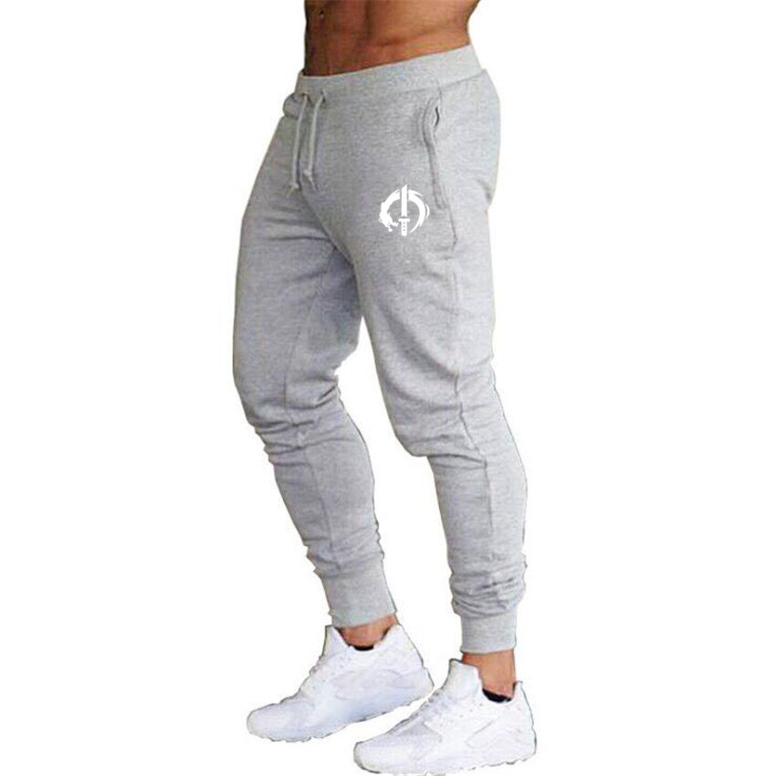 Draak En Zwaard Jogging Broek Mannen Sport Broek Broek Sport Running Hombre Gym Broek Heren Atletiek sportkleding: Light gray / M