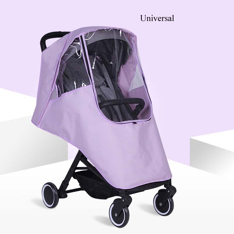 Waterdichte Regenhoes Voor Wandelwagen Stof Kinderwagens Winkelwagen Regenjas Regenhoes Voor Kinderwagen Kinderwagens Accessoires Kinderwagens: purple-universal