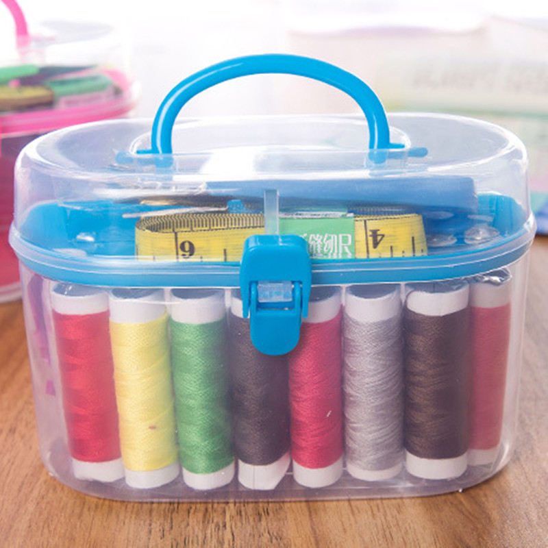 49pcs Sewing Accessories Portable Sewing Box Kitting Needle Quilting Thread Stitching Embroidery Craft Sewing Tools Supplies