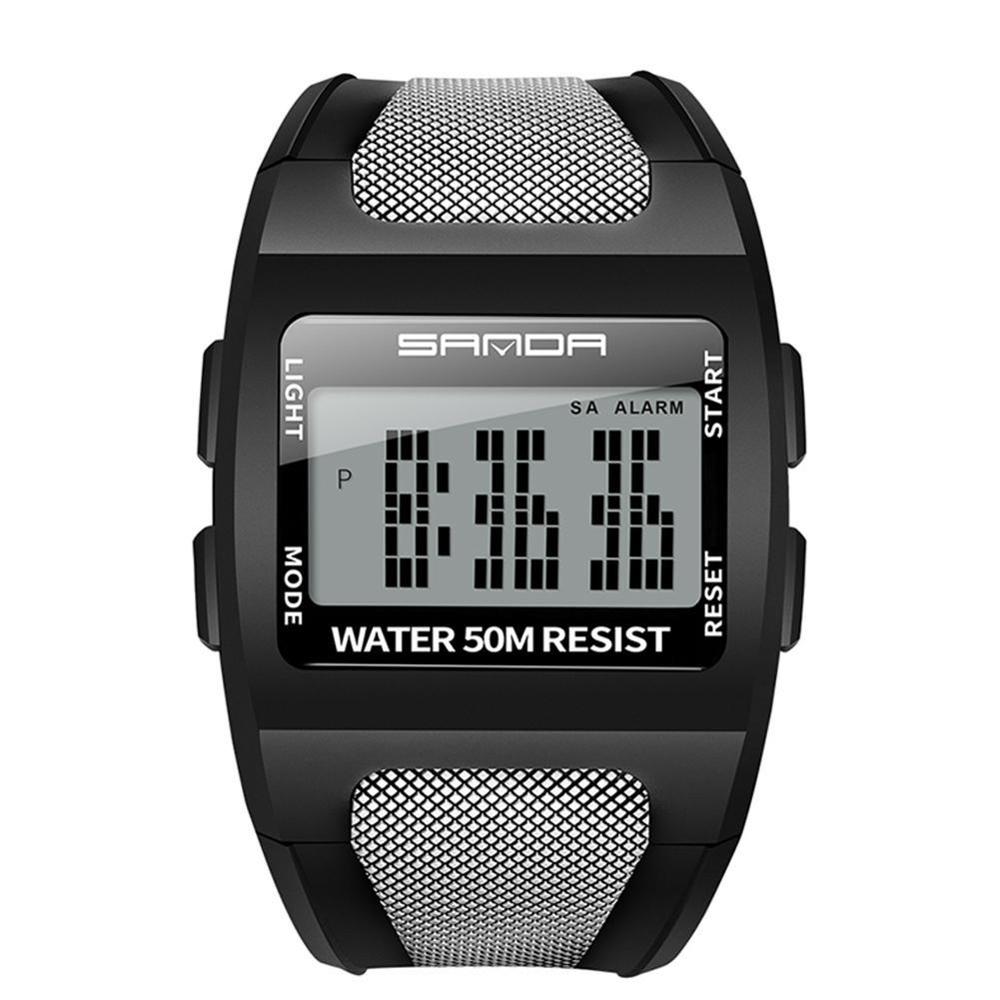 Horloges led cool horloge heren multifunctioneel brede wijzerplaat relogio digitaal elektronisch horloge reloj hombre