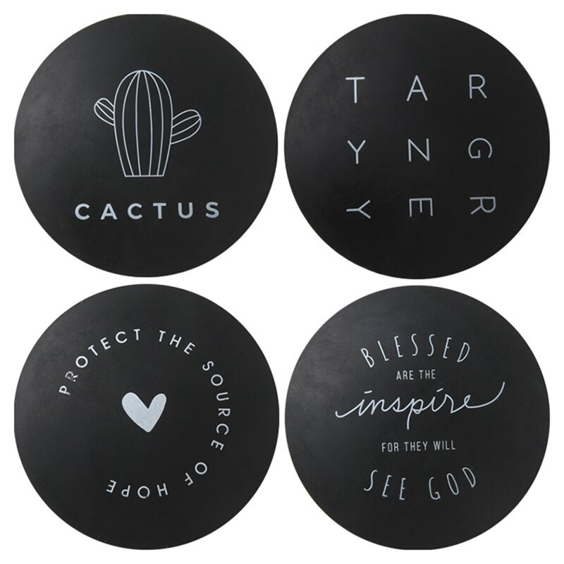 4 Stks/partij Deurklink Deurslot Decoratieve Meubels Crash Pad Wandtegel Anti-Collision Blok Siliconen Bumper Rubber: BK