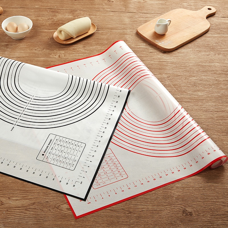Silicone Baking Mat Pizza Dough Maker Pastry Kitchen Gadgets Cooking Tools Utensils Bakeware Kneading Accessories Lot