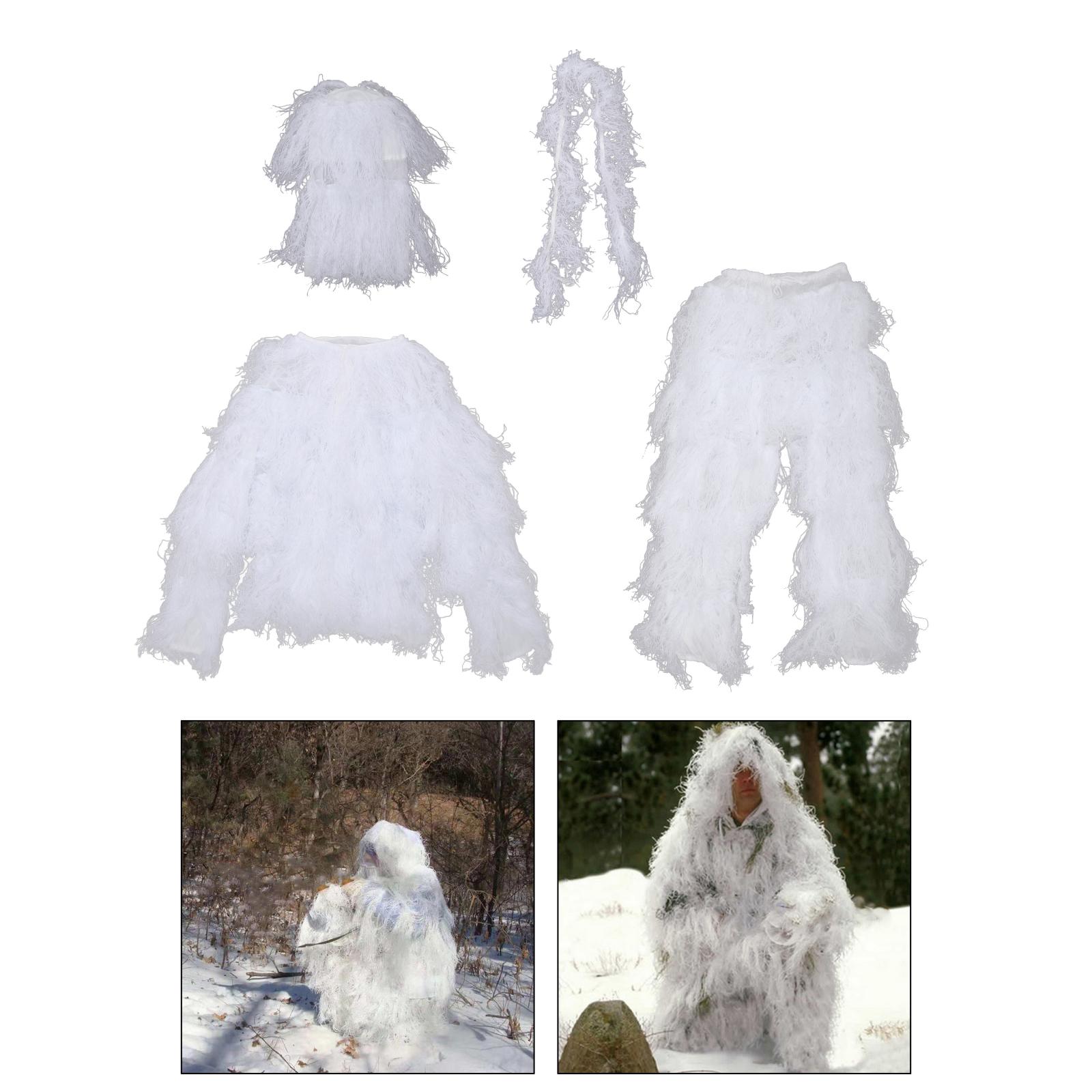 Ghillie-traje 3D de camuflaje para exteriores, traje para Halloween, de Navidad