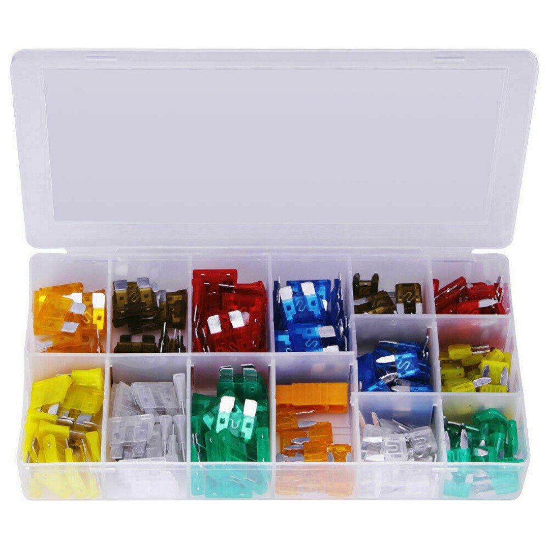 250pcs Car Fuses Assortment Auto Van Standard &amp; Mini Blade Fuse 5-30AMP Set