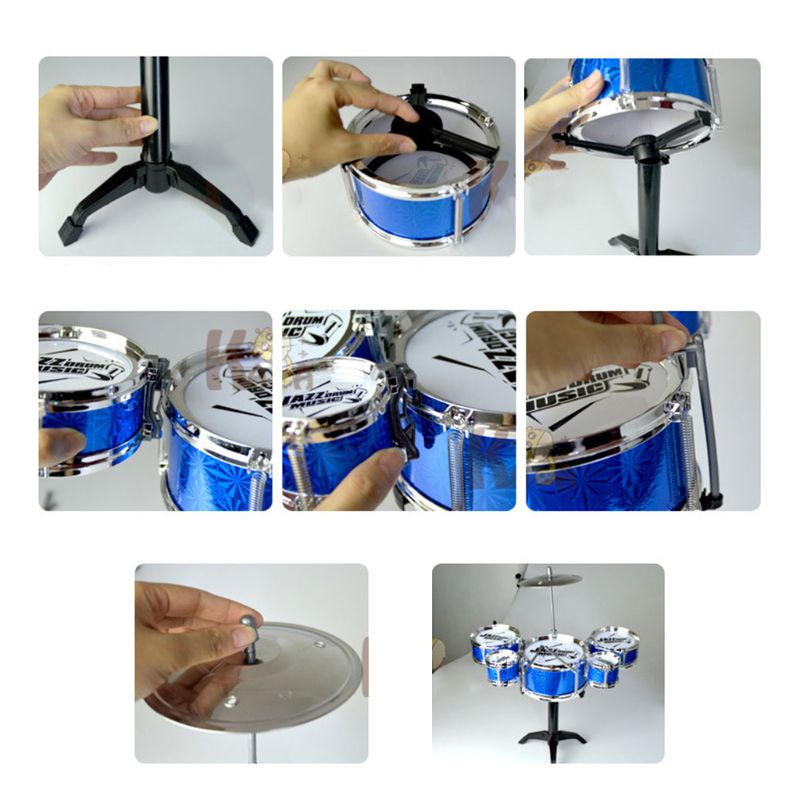 Kinderen Mini Jazz Drum Set Kids Musical Instrument Educatief Speelgoed Met Stok