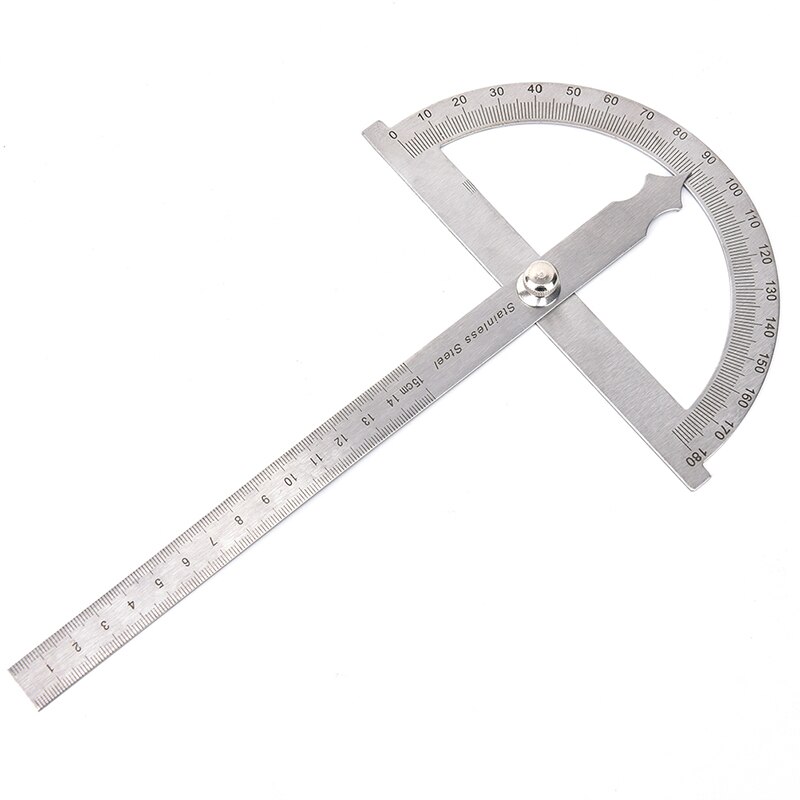 Woodworking 180 Degree Stainless Steel Caliper Measuring Tools Adjustable Protractor Angle Finder Craftsman Ruler