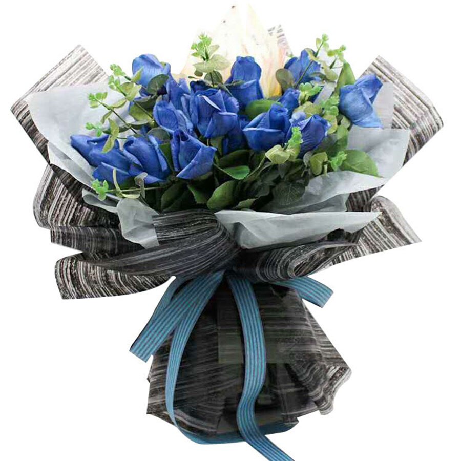 20Pcs/lot 58*58cm Florist Paper Graffiti Packing Waterproof Paper for Flower Bouquets Wrapping Craft for Christmas Party