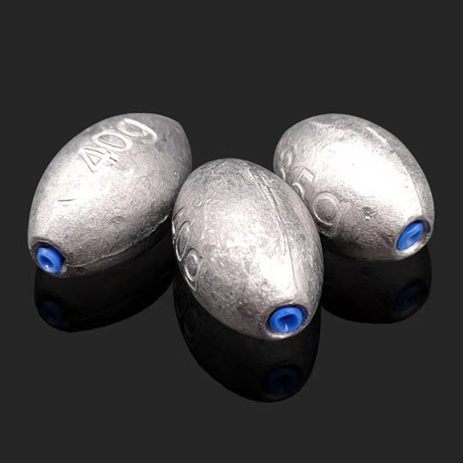 Plombs de pêche en forme d'olive, 3g-30g, 10 pièces, plombs de plate-forme, poids de pêche, évier de tir fendu, accessoires de matériel de pêche