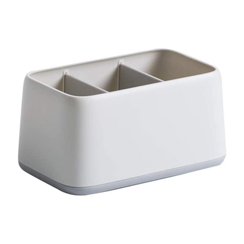 Remote Control Holder, Pen Holder, Desktop Organizer Storage Box, Remote Control Organizer Stationery, 3 Compartments: Default Title