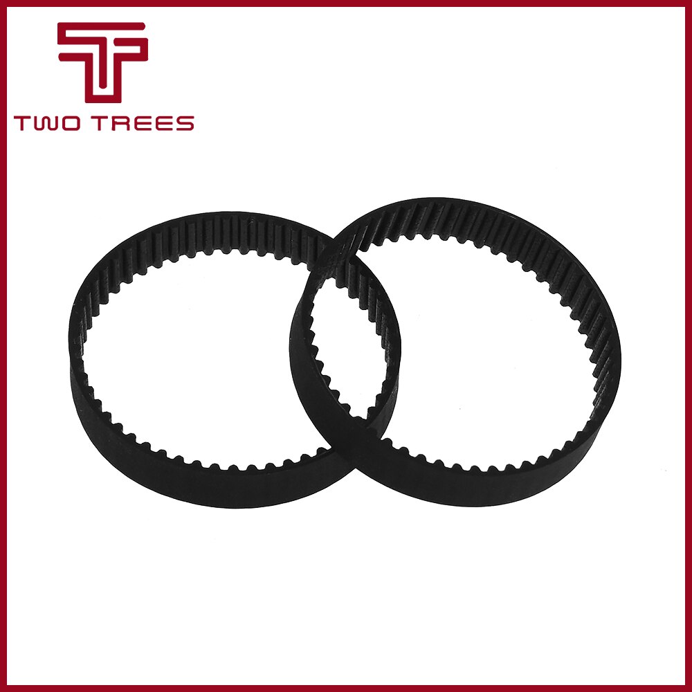 GT2 Closed Loop Timing Belt Rubber 2GT 6mm 3D Printers Parts 110 160 200 280 400 610 852 1220 mm Synchronous Belts Part