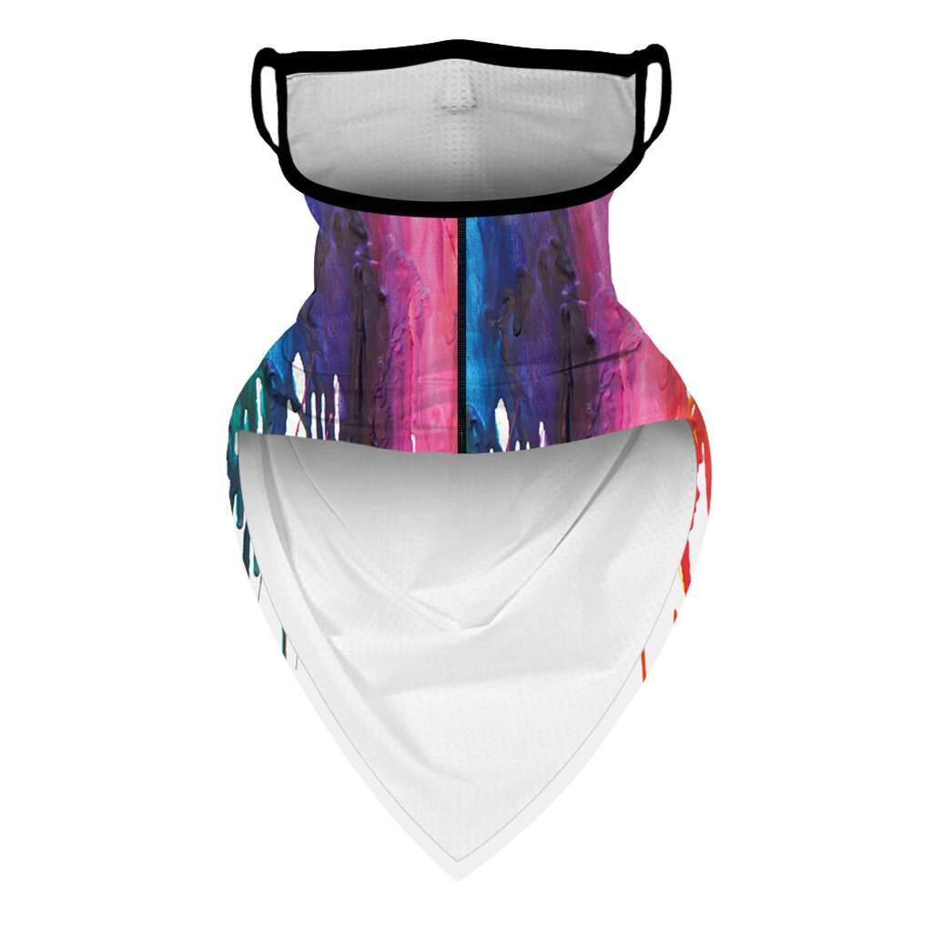4% Outdoor Print Seamless Ear Scarf Sports Scarf Neck Tube Face Dust Riding Bike Face Face Cover Scarves Face Dust Face Shield