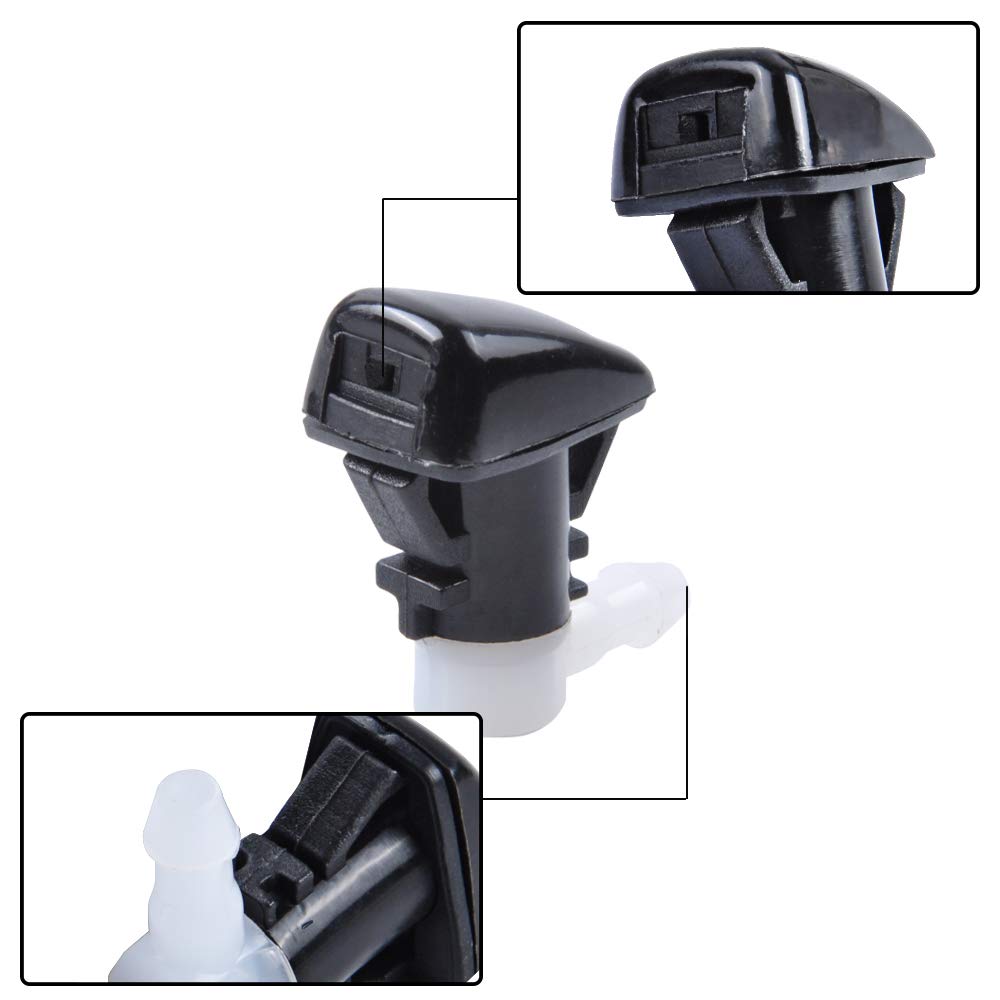 2 Gettoni Lavavetri Anteriori Per Dodge Durango (2011-2017) – Uxcell 68269108AA Con Guarnizioni