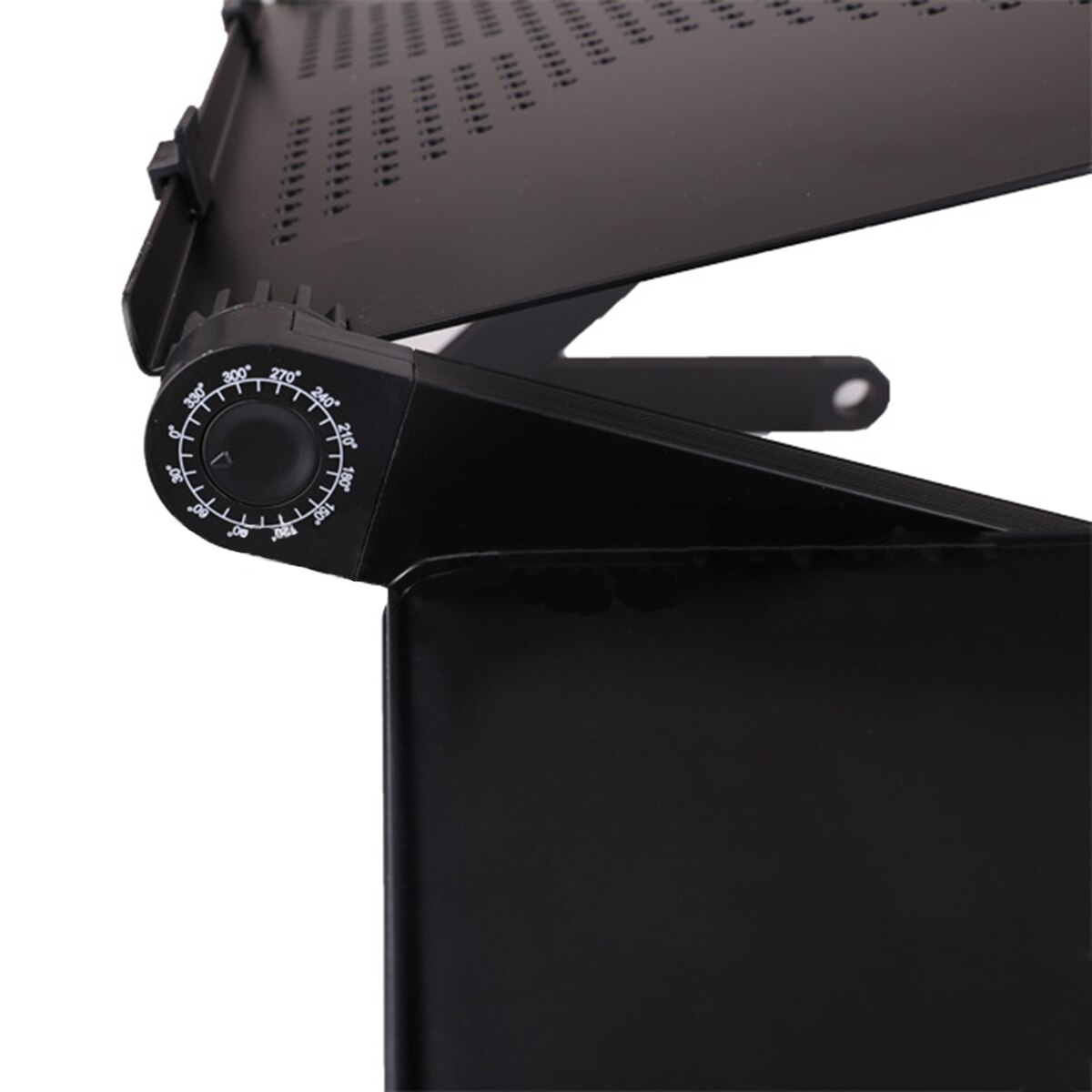 Adjustable Laptop Stand Aluminum Alloy Bed Table Stand Foldable Legs Laptop Notebook Riser Reading Holder Tray with Mouse Pad
