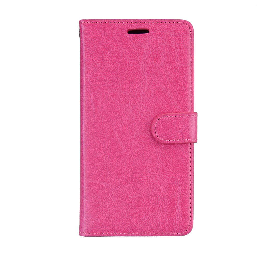 For BQ Aquaris U lite Case Cover leather Wallet Flip Cover for BQ Aquaris U lite Phone Case stand holder for BQ Aquaris U Cover: Rose