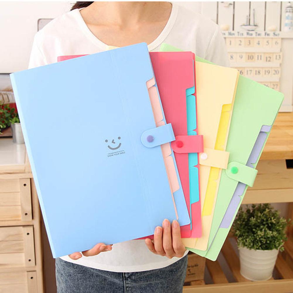 Büro Kunststoff Ordner Multi Tasche Organizer A4 Datei Erweiterung Dokument Ordner