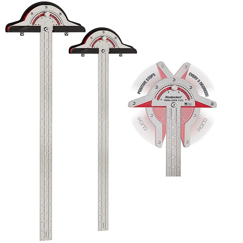 Woodworkers Edge Rule,Protractor Angle Finder,Two Arm Woodworking Ruler Angle Measure Tool, Baseboard Crafts: Orange