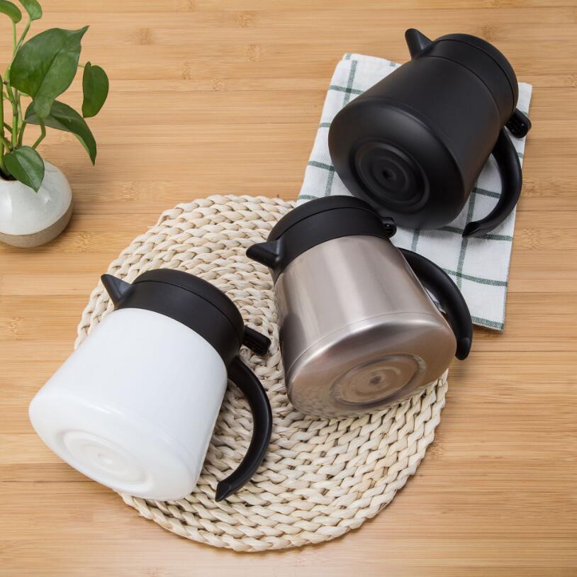 Rostfritt stål vakuum kaffe isolerad gryta mocka espresso latte kaffe termos flaska café verktyg kall vattenkokare
