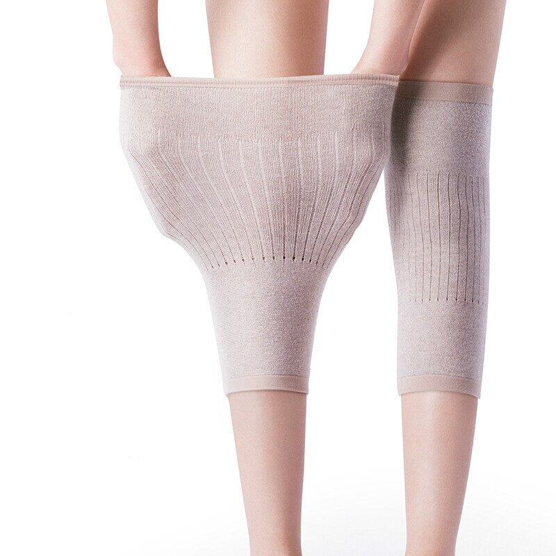 1 Pair Cashmere Warm Kneepad Wool Knee Support Men and Women Cycling Lengthen Prevent Arthritis Knee Pad