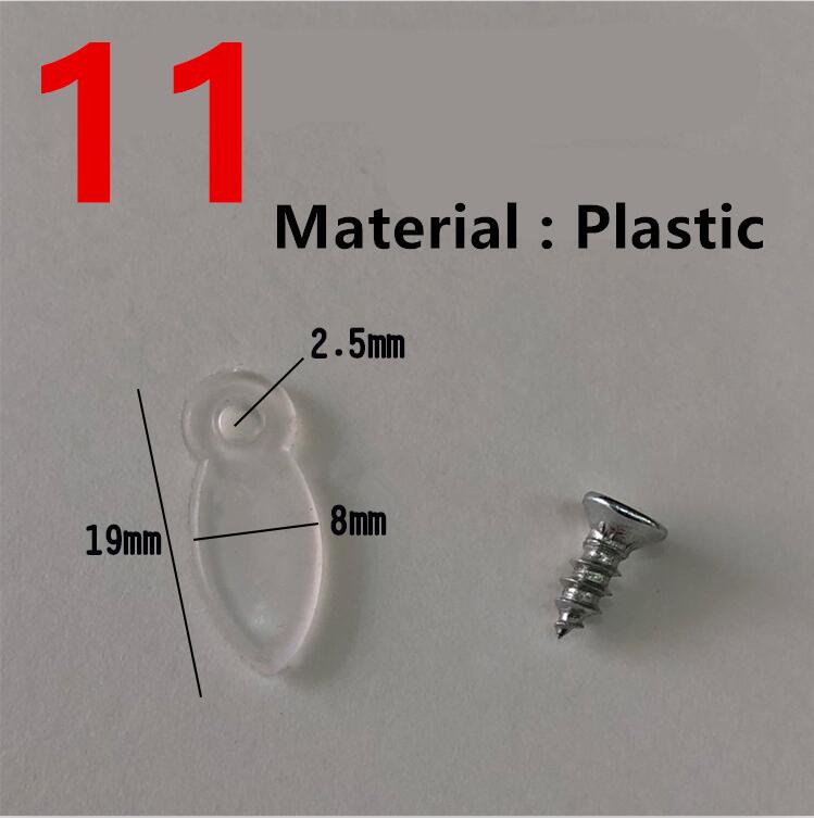 50pc sorte klar metal plastik fotoramme spejl bagplade drejeknap roterende låseknapper til fastgørelse af brad billedramme tilbehør
