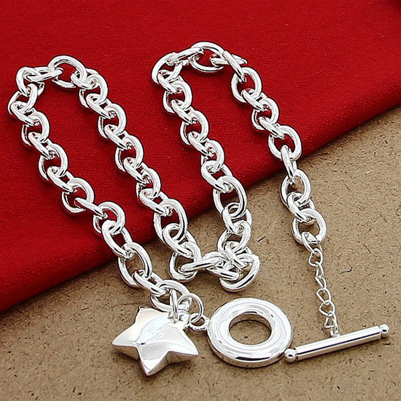 925 Zilveren Ketting Ster Hanger Ketting Voor Vrouwen Mannen Sieraden