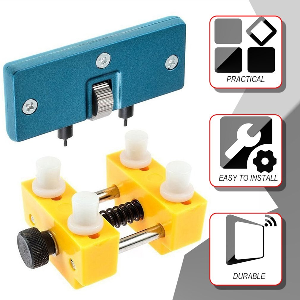 2PCS Watch Repairing Tools Set Watch Case Opener Set Watch Rear Cover Opening Devices Kit Battery Changing Tools