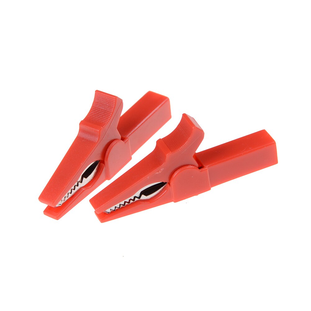 Pince Crocodile colorée en forme d'alligator, 2 pièces, 55mm, protection complète, pince Crocodile, lampe de câble pour connecteur banane: 4