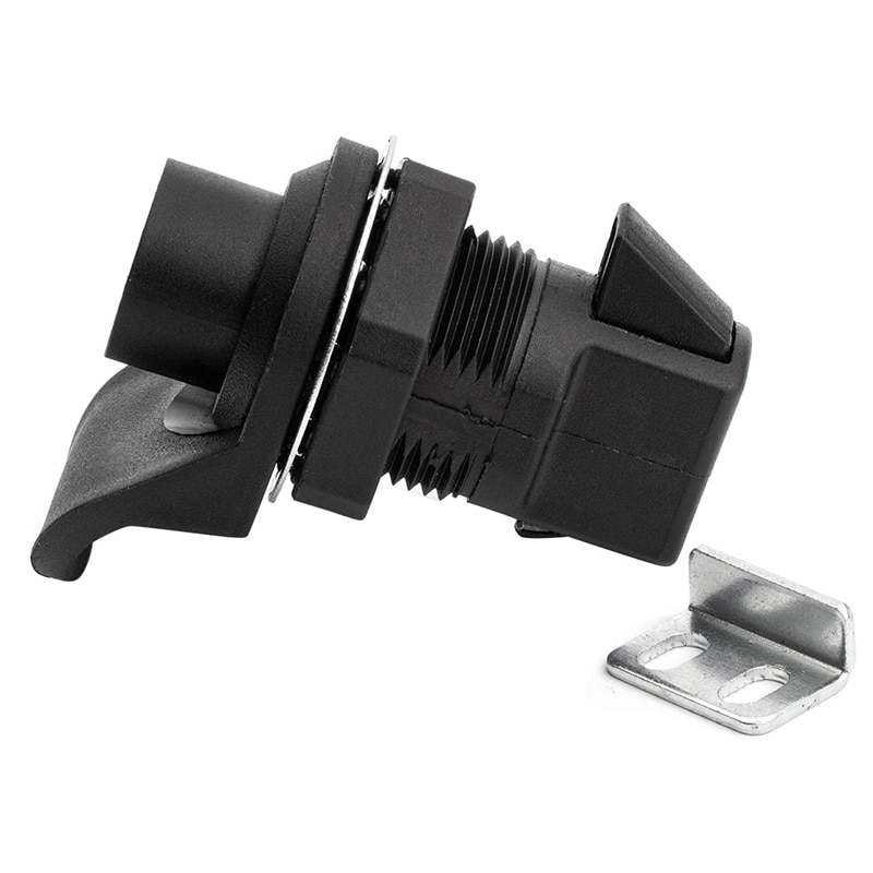 1 Set Locking Push Button Latch for Marine Boat Radio Box, Tool Box, Electronic Box, Motorcycle Glove Box Lock.