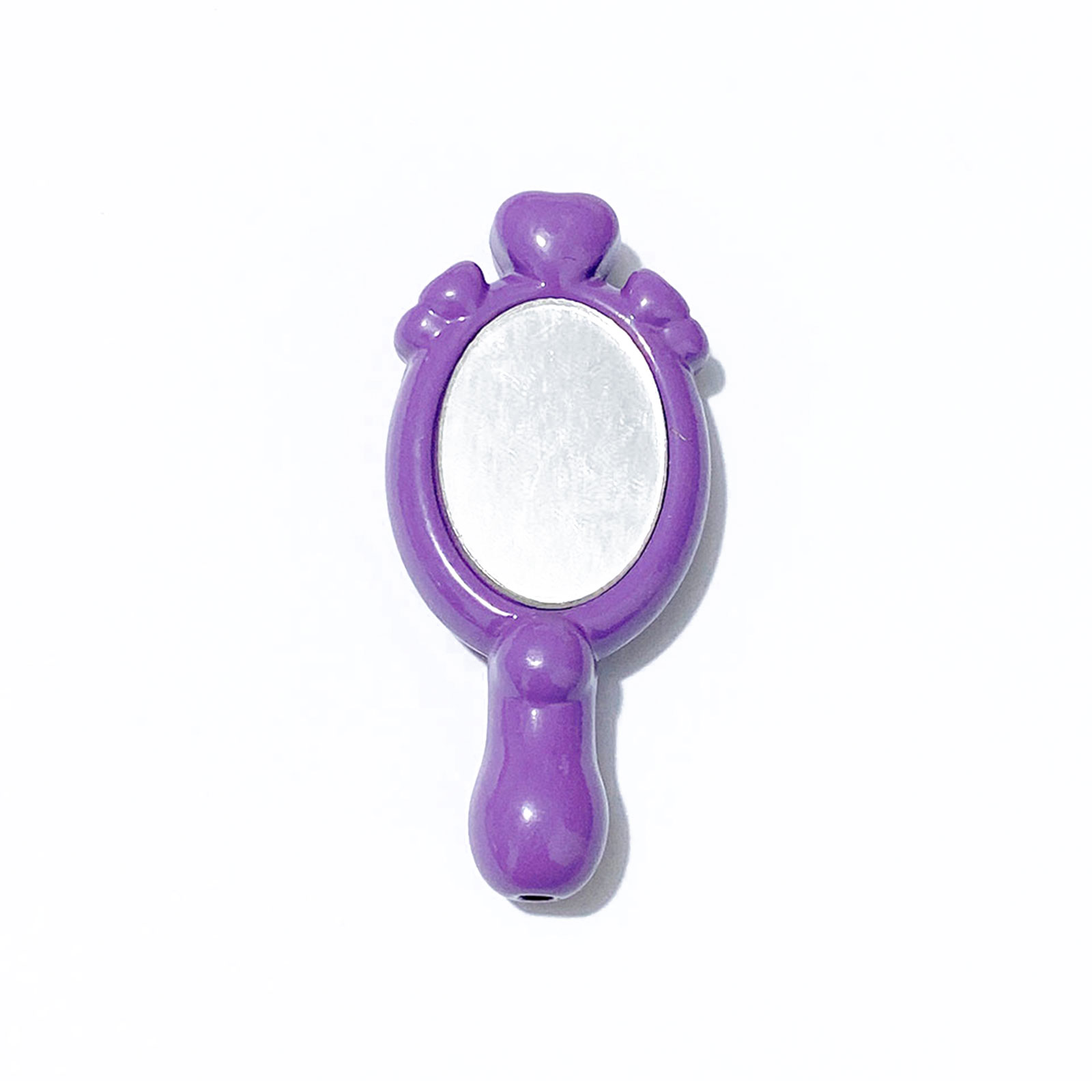 Espejo de belleza mágico de mano, cuentas Kawaii para fabricación de joyería, manualidades, decoración, collar, cadena de teléfono, accesorios de bolígrafo con cuentas: LIGHT BLUE