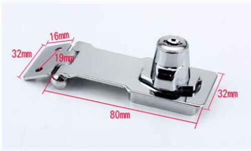 Thicken Zinc Alloy Buckle Lock For Wardrobe Cabinet File Cabinet Door Lock For Home Office With 2 Keys Drawer Lock: A-3 Inch