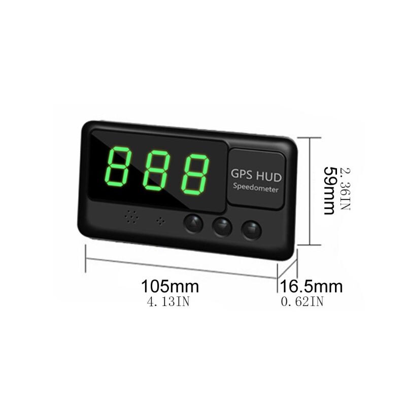 Car HUD Universal GPS C60 Display Speedometer Digital Speed Projector Windshield L9BC