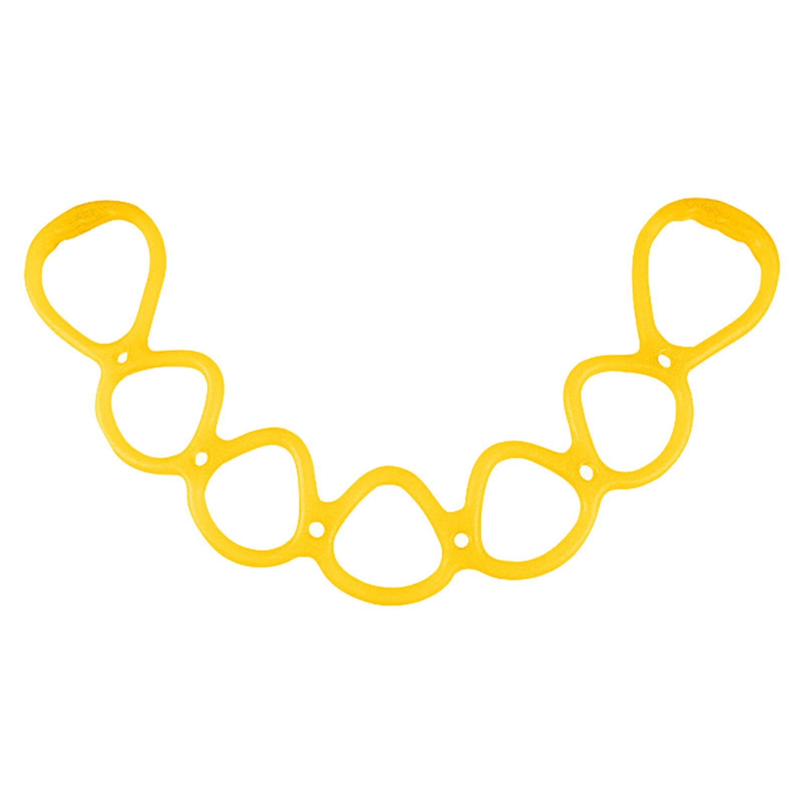 Widerstandsband, dehnbar, für fitness, heimtraining, physiotherapie, rücken, beine, tragbar, für hand- und armübungen, 7 ringe: Gelb