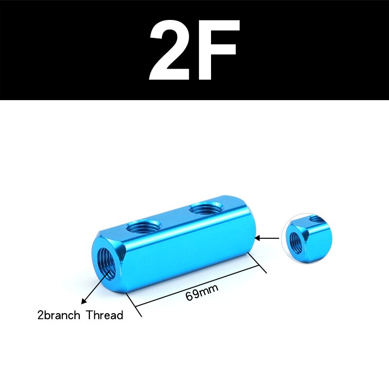 Bus Plaat Bus Bar Al-2345 Pneumatische Connector Bus Uitlaat Distributie Board Air Bron Tak Connector Regeling Multiway: AL-2F