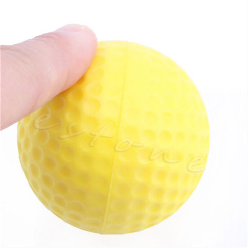 1Pcs Yellow Plastic Soft Golf ball Indoor Outdoor Training Practice Elastic Foam Golf Balls