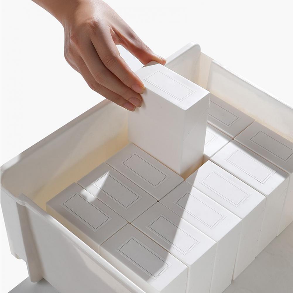 Schubladen-Sortierbox, praktische kleine kompakte Schubladen-Sortier-Aufbewahrungsbox, weißer Aufbewahrungskoffer