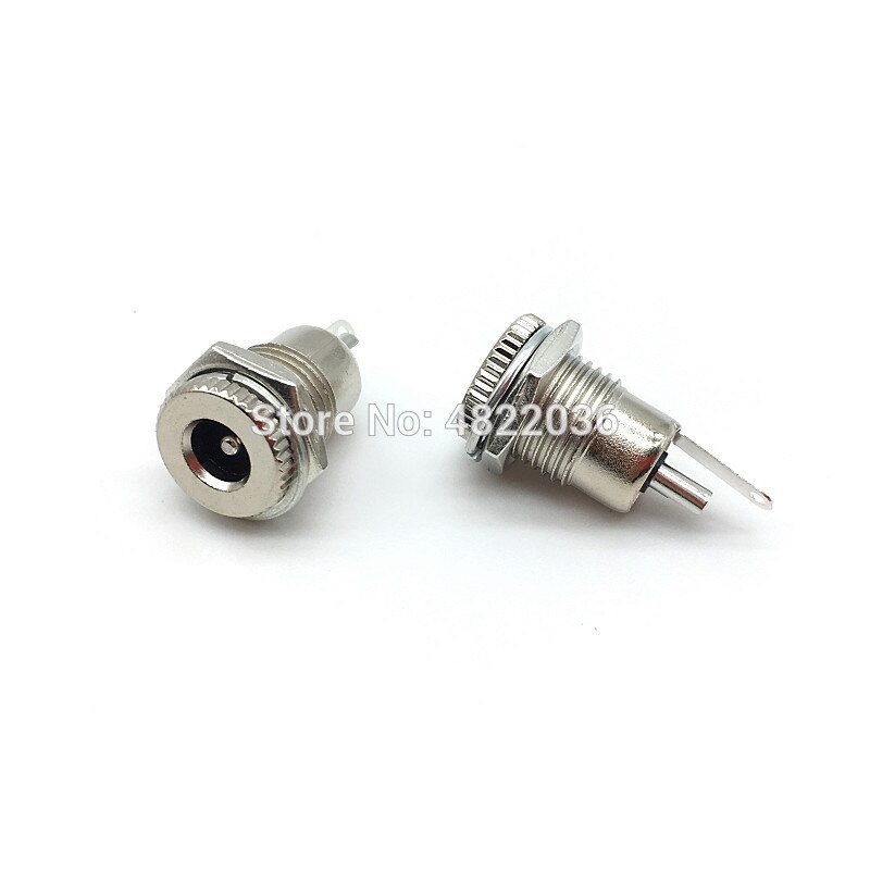 DC-099 5.5mm x 2.1mm 2.5mm DC Power Jack Socket DC099 Female Panel Mount Connector Metal 5.5*2.1 5.5*2.5