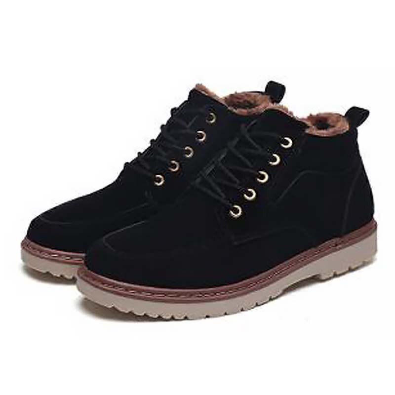 Männer Stiefel Arbeit Sicherheit Männlichen Stiefeletten ErhöHenne Turnschuhe Männer lässig Schuhe Plattform Stiefel Zapatos De hombre: Schwarz / 43
