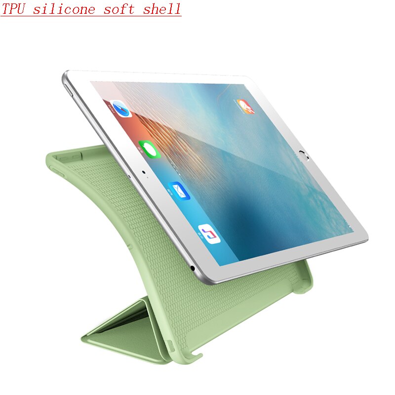iPad 2/3/4 Case - PU Leather & Soft Silicone Shell - Magnetic Smart Sleep Wake Cover