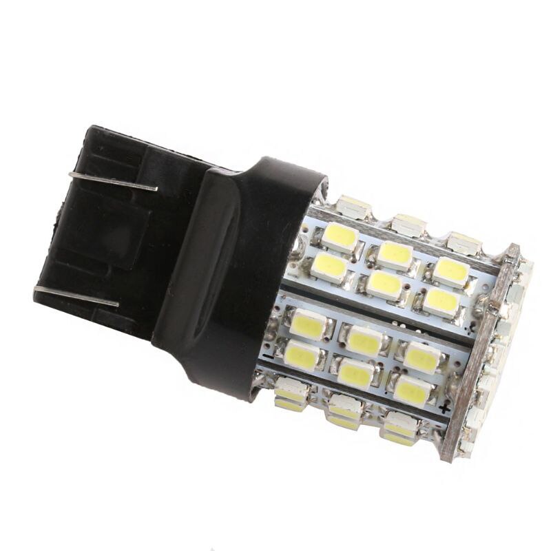 2Pcs T20 Led Auto Remlichten W21W 7440 1206 64SMD Led Wit 7440 3156 3157 Auto Reserve Backup Licht lamp 12V